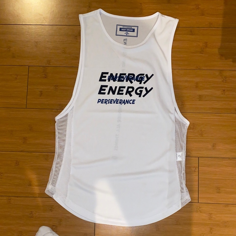 White gym athletic tank top perseverance

💙 bundle eligible